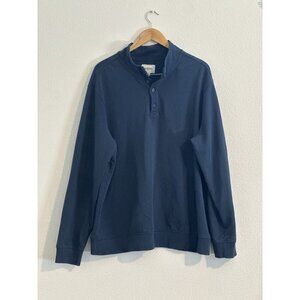 Goodfellow & Co. Pullover Sweatshirt Mockneck Men's 1/4 Buttoned Long Sleeve XXL